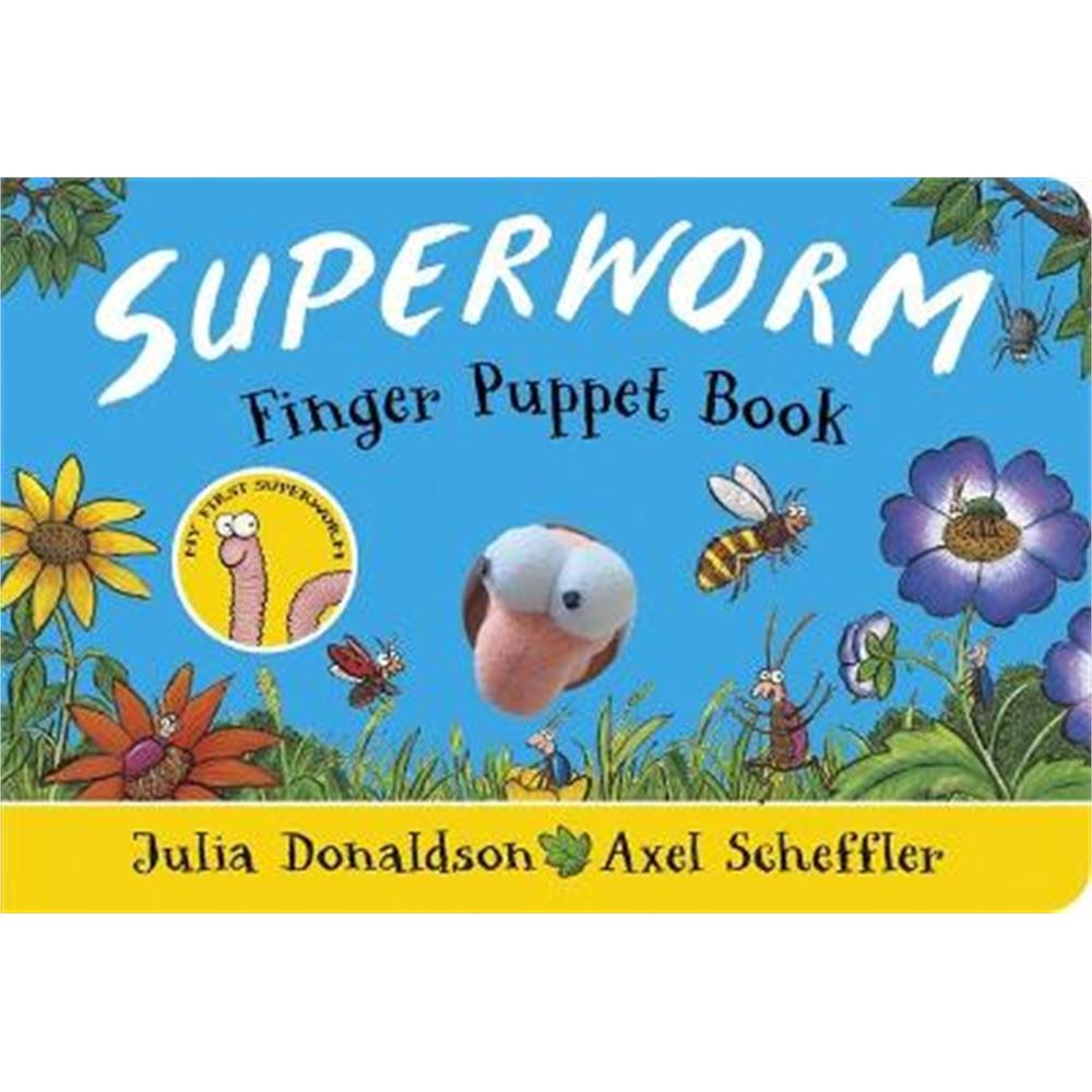 Superworm Finger Puppet Book - the wriggliest, squiggliest superhero ever! (Hardback) - Julia Donaldson